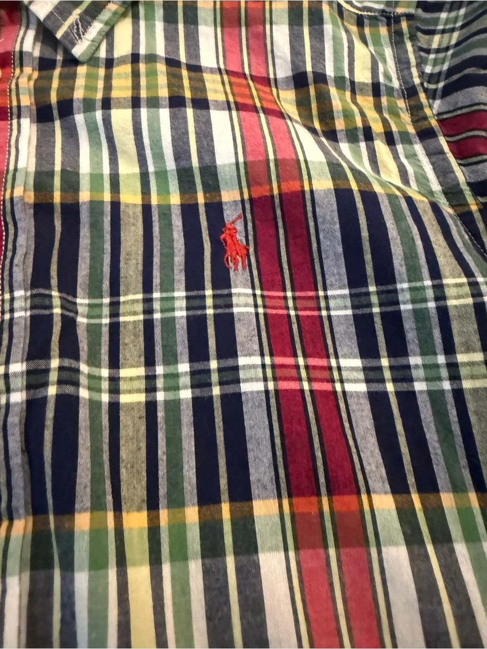 Ralph Lauren Multicolor Plaid Button-Down Shirt - Youth Medium